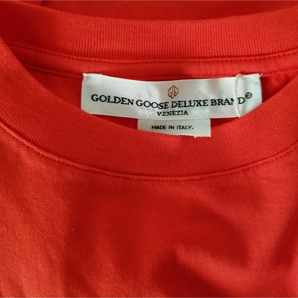 Golden Goose Floral Print Red Short Sleeve T-shirt Size XS - Picture 5 of 6